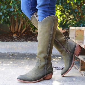 Liberty Black army green boots